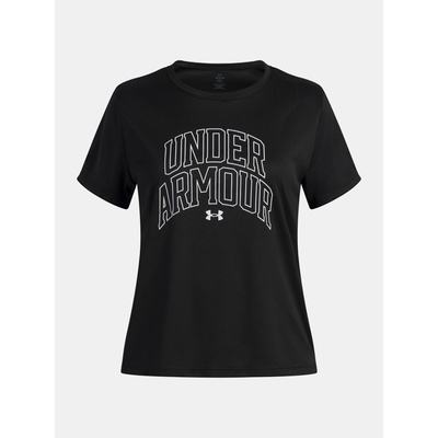 Момичешка тениска Under Armour Tech Varsity Graphic SS-BLK Under Armour | Cheren | Момичешки | XS