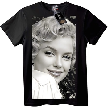 NOONEBRAND Тениска Портрет на Marilyn Monroe - M, Black