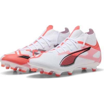 PUMA Дамски футболни бутонки Puma ULTRA 5 MATCH+ Womens Firm Ground Football Boots - White/Red