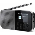 Sharp DR-P520(GY) Osaka Portable Digital Radio - DAB+, DAB, FM Radio with BestTune, 120 Memory Slots, Rechargeable Battery, USB-C Charging, Slideshow Function, Compact Handheld Design - Gray