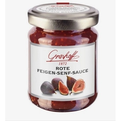 Grashoff Omáčka z červených fíků a hořčičných semínek sklo 125 ml