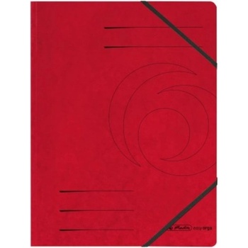 Image 1 of Herlitz Папка Herlitz Easy Orga, за документи, изработена от картон, с три капака и ластик, размер 250х340мм, червена (OK100181)