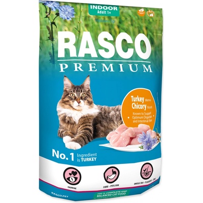 Rasco Premium INDOOR s morčacím mäsom a koreňom čakanky 0,4 kg