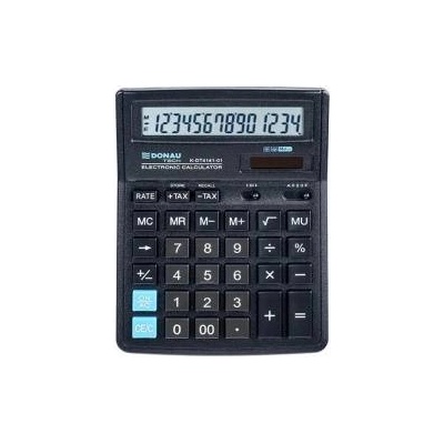 Donau Tech Office calculator 14 digits. DONAU black