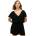 SUPERDRY Printed short sleeve romper - Black (Black)
