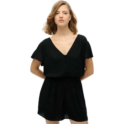 SUPERDRY Printed short sleeve romper - Black (Black)