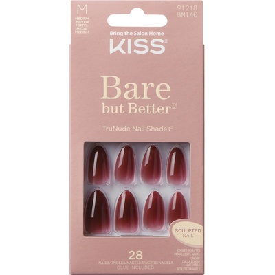 Kiss gelové nehty Bare But Better Nails Nudies 28 ks