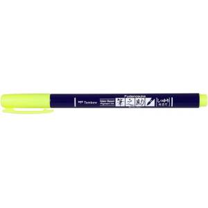 Tombow Marker Fudenosuke твърд неонов жълт (WS-BH91)