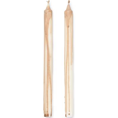 Ferm Living Svíčky Dryp set 2ks, Beige