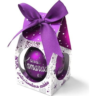 Nekupto Vánoční koule s potiskem Skvělá kamarádka svítící skleněná 5,8 cm – Zboží Mobilmania