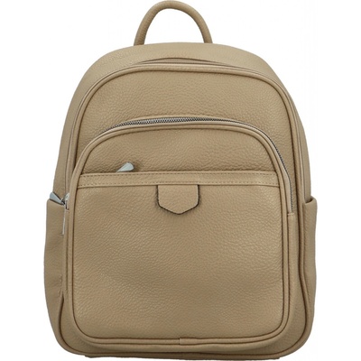 Trendy dámský koženkový kabelko-batoh Anizia khaki