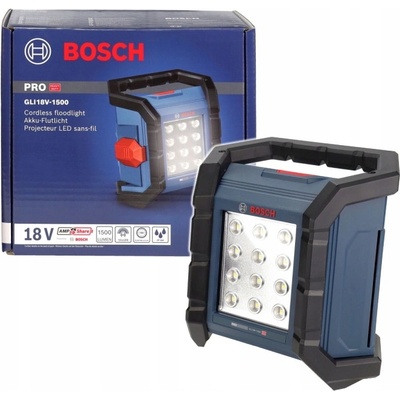 Bosch Акумулаторна LED лампа Bosch GLI 18V-1500, 18 V, 1500 lm, без батерия и зарядно (06014A8000)
