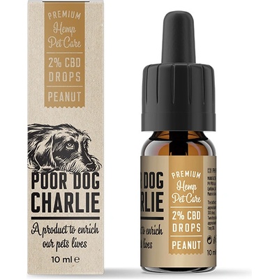 Pharma Hemp Poor Dog Charlie CBD kapky arašíd 2% 10 ml