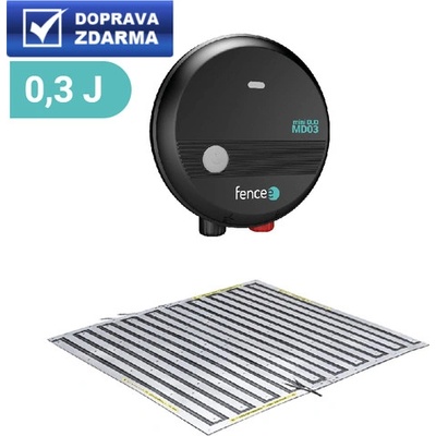 Set elektrická podložka pod auto proti kunám s kombinovaným zdrojem 0,3 J