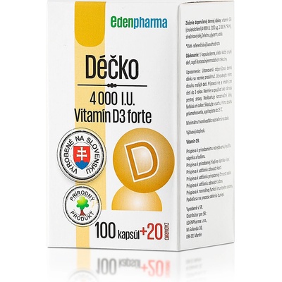 EDENPharma Déčko 4000 IU 120 kapslí