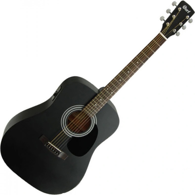 Cort AF510E Black Satin Електро-акустична китара Дреднаут