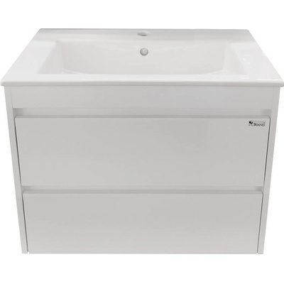 Triano Шкаф за баня с умивалник, Ема, бял (71010)