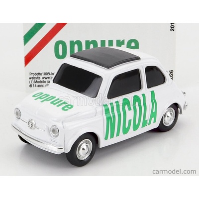 Brumm Fiat 500 Nicola Oppure Bílá 1:43