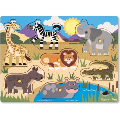 Melissa & Doug puzzle s úchyty safari