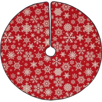 Butter Kings Памучен килим под коледната елха , ø 130 cm Freezy Snowflakes - Butter Kings (TR_14_tree rug)