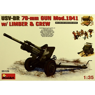 MiniArt USV-BR 76mm GUN Mod. 1941 w/ Limber & Crew 1:35