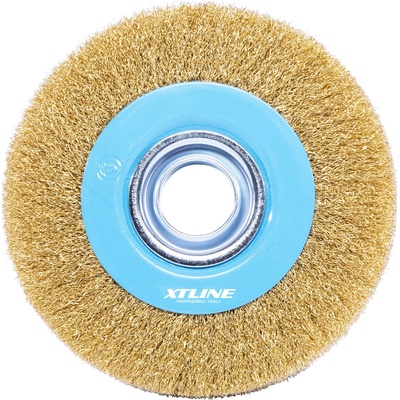 XTLINE Vlnitá radiálna kefa Upínanie: 20mm + redukce 16mm, 13mm, Priemer: 125 mm, Max. otáčky: 6000 ot/min
