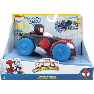 Marvel Spidey Autíčko Miles Molares Spider Man Auto Natiahnite a pustite