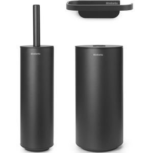 Brabantia Аксесоари за баня MindSet стоманени черни 3 части (303906)
