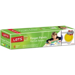 LET'S Бои за рисуване с пръсти 6 цвята Let's L5500