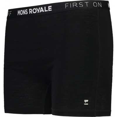 Mons Royale Дамско мериносово термобельо Mons Royale Women's Hannah Hot Pant Merino base layer - Black / Black - размер XS (115-0949-0611)
