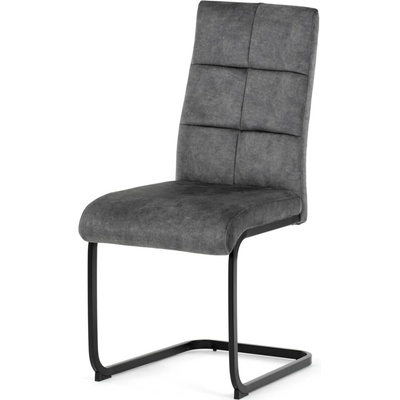 Autronic DCL-D1275 GREY4 sametová látka šedá kov černý matný lak