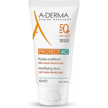 A-Derma Protect AC zmatňující fluid SPF50+ 40 ml
