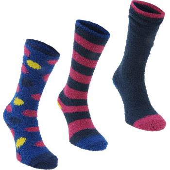 Harry Hall Hall Soft 3 Pack Junior Socks Navy / Stripe / Spt