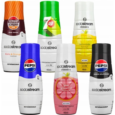 SodaStream Pepsi 7UP Mirinda Lipton 6 x 440 ml