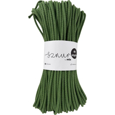 Bavlněná šňůra na šití 6mm/50m - BÍLÁ
