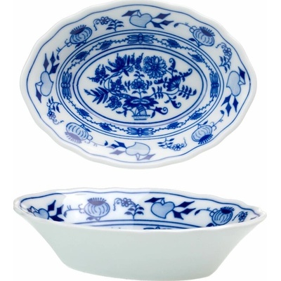 Český porcelán Dubí miska raviere oválná cibulák 15 cm