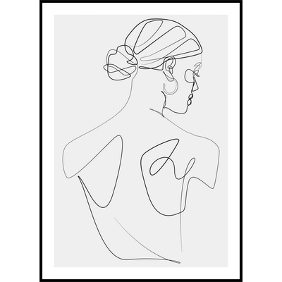 Jen tak z lásky Plakát Elegantní Rozměr plakátu: 40 x 50 cm, Barva pozadí: Šedá