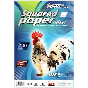 Image 1 of Unofax Карирана хартия, A4, офсет, 100 листа