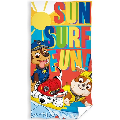 Carbotex detský uterák Paw Patrol sun 70 x 140 cm