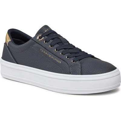 Tommy Hilfiger Сникърси Tommy Hilfiger Essential Vulc Leather Sneaker FW0FW07778 Тъмносин (Essential Vulc Leather Sneaker FW0FW07778)