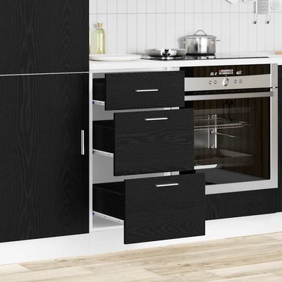vidaXL Кухненски базов шкаф с чекмедже Черния дъб 40 x 46 x 81, 5 см (876659)