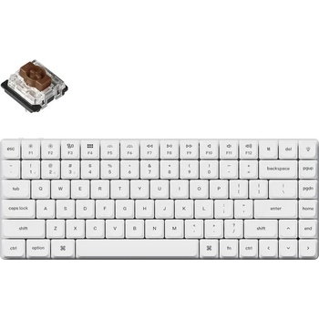 Keychron K3 Pro White QMK/VIA Gateron Low Profile Brown Switch (K3P-P3)