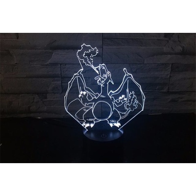Beling Detská lampa,Charizard, 7 farebná QS477