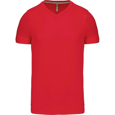 Kariban v-neck k357 / Мъжка тениска с къс ръкав - червена 4xl (20k35700414)