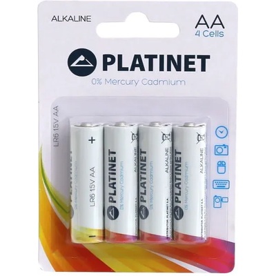 Platinet Алкална батерия Platinum AA 4 бр. в опаковка PMBLR064B (PMBLR064B)