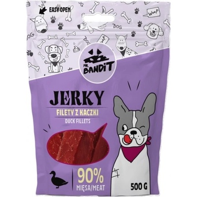 VetExpert Mr. Bandit JERKY duck fillets - деликатесно лакомство за кучета, патешки филета, 80 гр - Полша