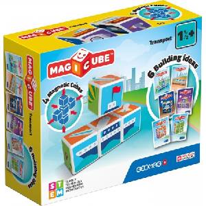 Geomag Магнитен конструктор, Geomag, Magicube, Превозни средства и карти 131, 11 части