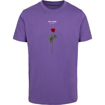 Mister Tee Тениска Lost Youth Rose Tee ultraviolet 5XLUB-MT1582-01459 - Тъмносив, размер M