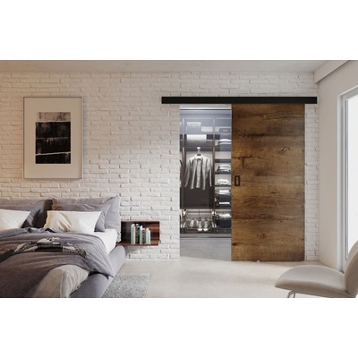 VILEN DOOR Posuvné dveře na stěnu WERDI Tmavý jasan 86 x 205 cm