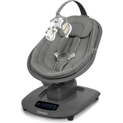 Lionelo - Детска люлка с мелодия BLOSSOM Grey Concrete + дистанционно управление (LN0362)